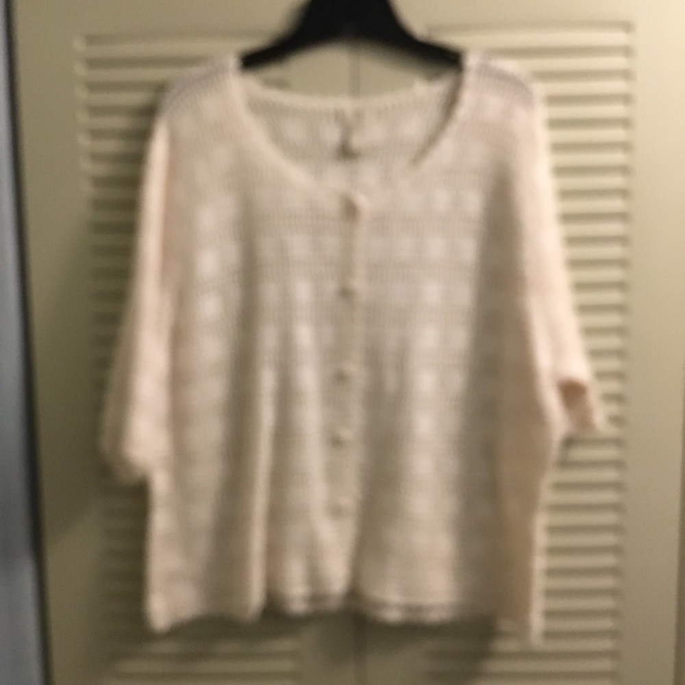 J. Jill White Crocheted Top - Never Worn